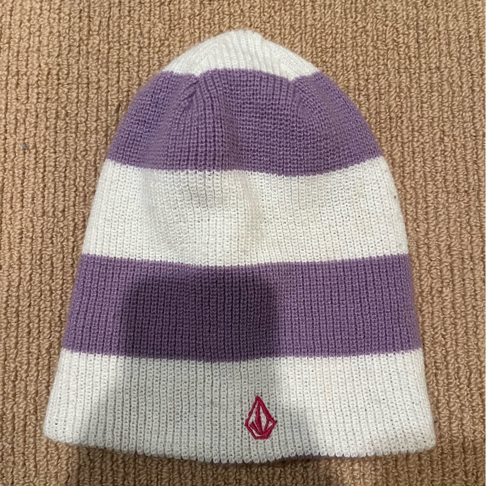 Volcom Reversible Purple Beanie